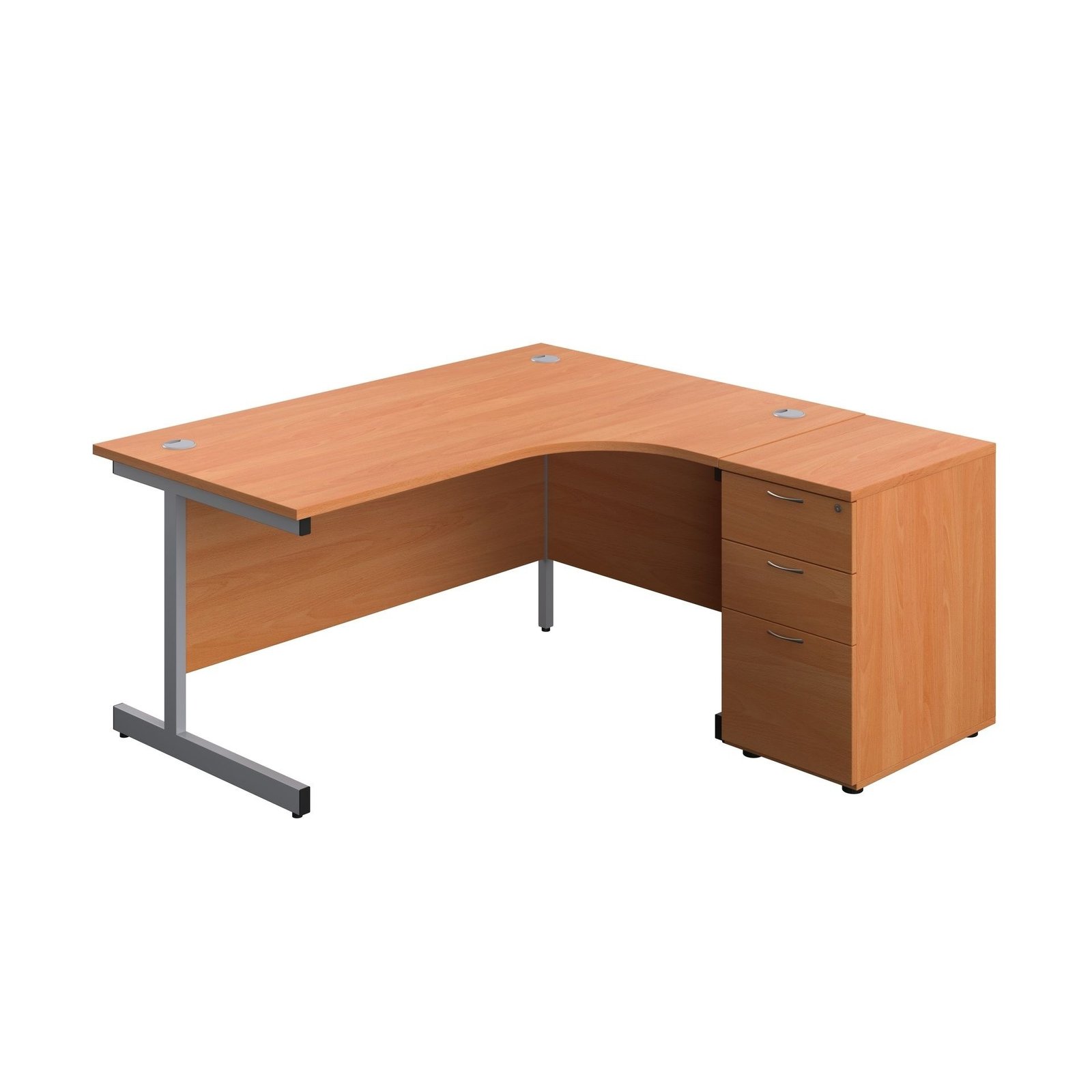 Corner Office Desks With Desk High Pedestal